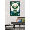 Trends International NBA Milwaukee Bucks - Maximalist Logo 23 Framed Wall Poster Prints - 2 of 4