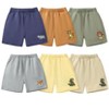MyKids-USA Boys Solid Soft Cotton Casual Style Shorts With Cartoon Logo - 2 of 2