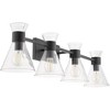 Quorum Lighting Beldar 4 - Light Vanity in  Matte Black - 4 of 4