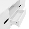 LIVAREEmlen Modern High Glossy Rectangle Coffee Table, Stylish Table with Storage Space, Accent Furniture with 16 Color LED Lights for Living Room - 4 of 4