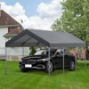 Heavy Duty Carport,Portable Garage,UV Resistant & Waterproof,Carports for Car,Boat,Party,Gray - 3 of 4