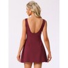 INSPIRE CHIC Women's Sleeveless Boat Neck A Line Mini Dress - 4 of 4