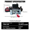 13800lbs Electric Vehicle Winch, Waterproof IP67 80ft Steel Cable Truck Winch with Wireless Handheld Remote, 12V Power Winch for Towing UTV Off Road - 2 of 4