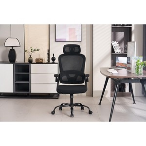 VYNXARIA Ergonomic Mesh Office Chair - High Back with Adjustable Lumbar Support & Headrest - 1 of 4