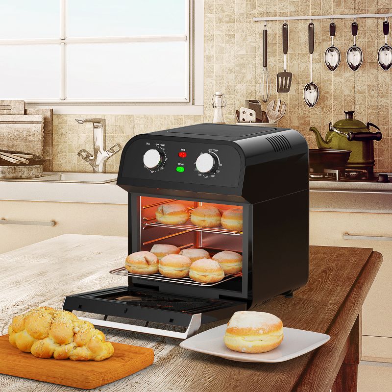 Costway 12.7QT Air Fryer Oven 1600W Rotisserie Dehydrator Convection Oven w/ Accessories, 4 of 11