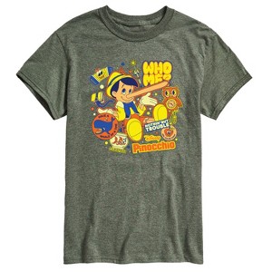 Men's - Disney - Pinocchio Stickers Short Sleeve Graphic T-Shirt - 1 of 4