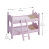 Olivia's Little World - Twinkle Stars Princess 18" Doll Double Bunk Bed - image 4 of 4