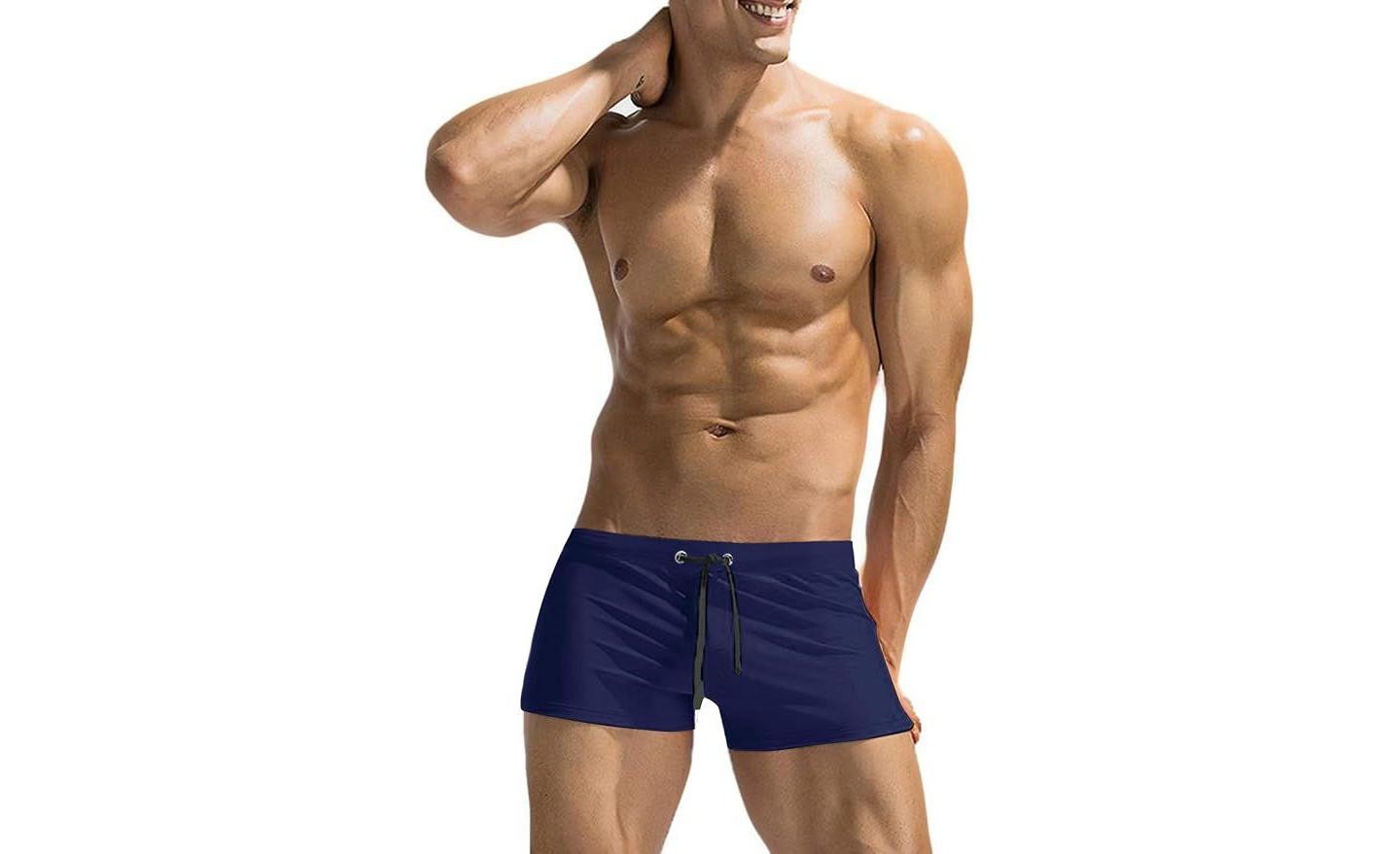 Плавки Swimwear для мужчин — COOFANDY, цвет: Тёмно-синий — фото 1