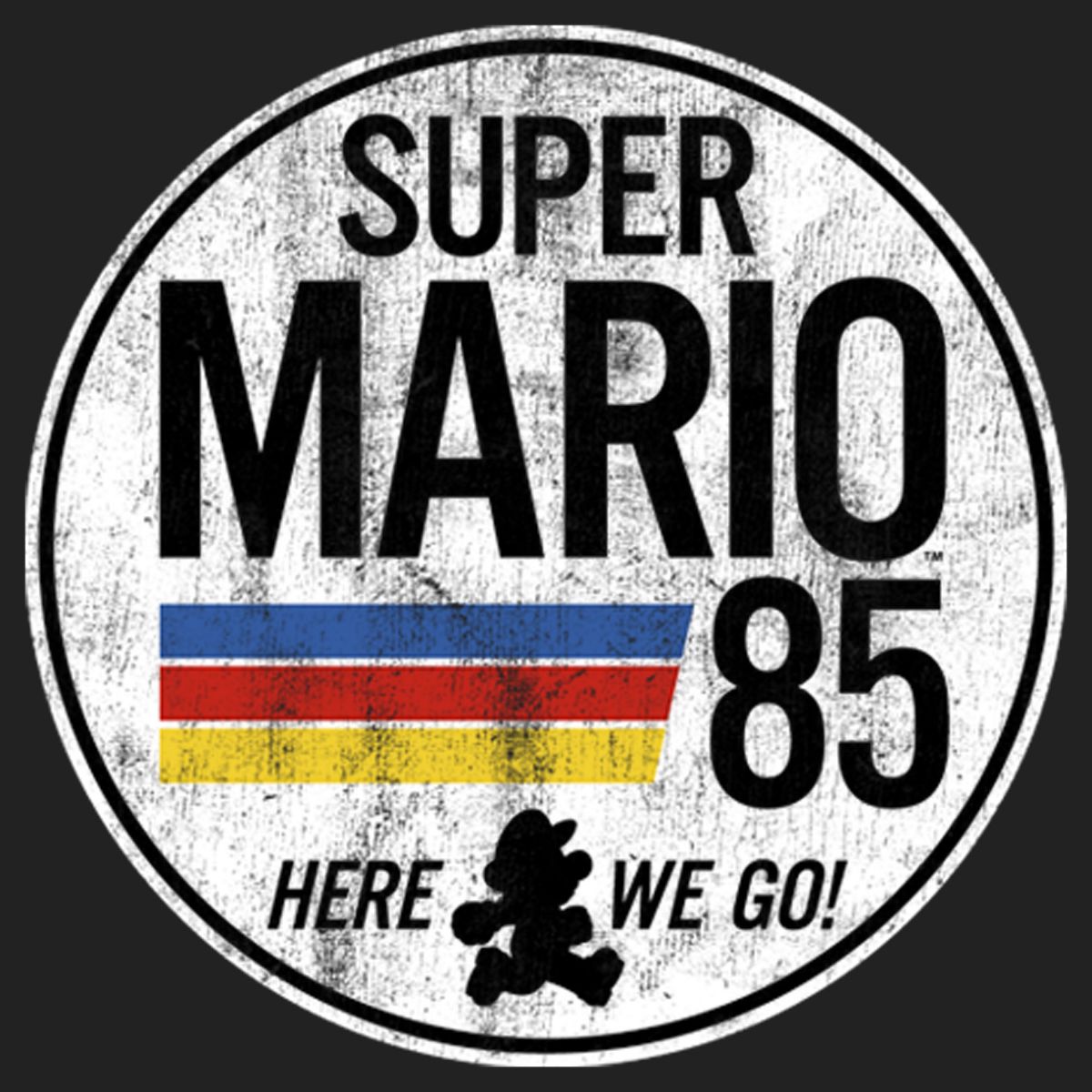 Juniors Womens Nintendo Super Mario Retro Rainbow Ring Festival Muscle Tee - thumbnail 2