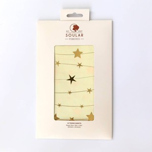 Soular Powered 10ct Christmas Tissue Paper Stars - 1 of 4