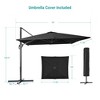Sonkuki 11.5×9FT Offset Outdoor Patio Aluminum Cantilever Umbrella with Infinite Canopy Angle Adjustment - 3 of 4