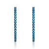 Guili Big Hoop Earrings with Colored Cubic Zirconia in Green, Red, Blue, Gold, Pink, and White, Featuring a Bold Design, Perfect for Statement Looks - 3 of 3