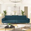 vidaXL 2-Seater Sofa Bed with Two Pillows Loveseat Couch Furniture Velvet - 3 of 4