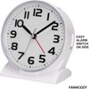 Aoibox Silent Analog Alarm Clock with Snooze, Gradual Wake, Soft Backlight, Easy to Set, Large Numbers for Seniors, On/Off Switch, White - 4 of 4