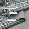 Living Room Rug Washable, Soft Vintage Floral Large Area Rugs for Bedroom Classic Retro Indoor Floor Carpet, Low Pile Non-Slip Farmhouse Rugs - 3 of 4