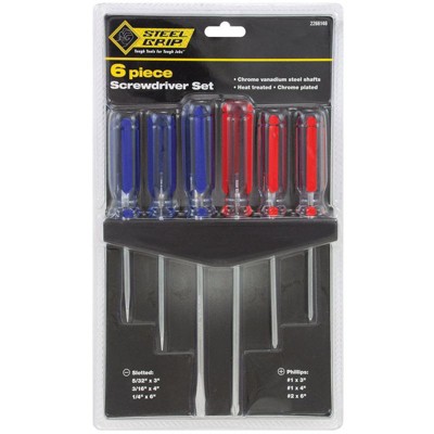 Steel Grip Screwdriver Set 6 pc