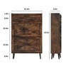 Shoe Cabinet with Flip Drawers, Freestanding Narrow Shoe Rack - 2 of 4