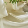 HLC.ME Jefferson Faux Silk Semi Sheer Light Filtering Microfiber Lined Grommet Lightweight Window Curtains, 2 Panels - 3 of 4