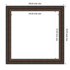Amanti Art Cyprus Walnut Framed Magnetic Dry Erase Board - 4 of 4