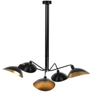 Lettie Pendant - LIT4362 - Black/Gold - Safavieh - 1 of 4