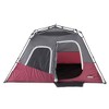 CORE Instant Cabin Durable Quick Setup 11 x 9-Foot 6-Person Outdoor Camping Tent w/Air Vents, Loft, Rainfly, Room Divider, & Carry Bag, Wine (6 Pack) - 3 of 4