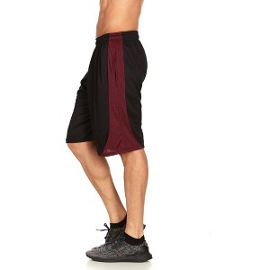 Mens Moisture Wicking Athletic Basketball & Gym Workout Shorts with Pockets - 1 of 2