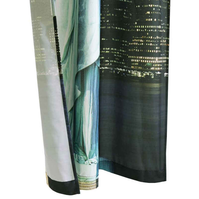 Habitat Photo Real Statue Of Liberty Light Filtering Pole Top Curtain Panel 100% Polyester Pair Each 37" x 84" Multicolor, 4 of 6