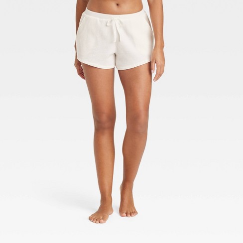 Women's Waffle Lounge Shorts - Stars Above™ White Xs : Target