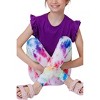 Girl Rayon Ruffle Sleeve Crop Tee Top - TEREZ - 4 of 4