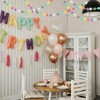 Unique Bargains Party Decorative Polyester Yarn Pom Pom Balls Garlands 8.2 Feet 2 Pcs - 4 of 4