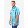 KingSize Short-Sleeve Plaid Shirt - 4 of 4