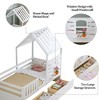 Whisen Twin Size House Bed With 2 Storage Drawers, Guardrails, Roof & Window for Girls & Boys - 4 of 4