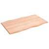 vidaXL Table Top Light Brown 39.4"x23.6"x0.8" Treated Solid Wood Oak Live Edge - 4 of 4