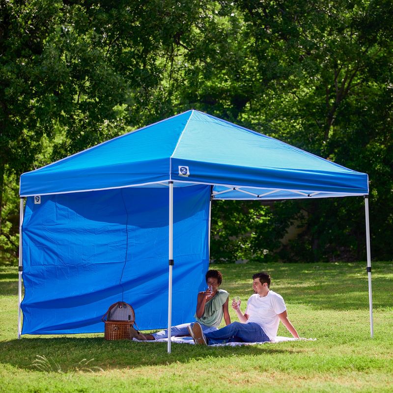 Z-Shade 10 by 10 Foot Everest Instant Straight Leg Canopy Tent Taffeta Sidewall Accessory Only to Provide Protection for Outdoor Events, Blue, 5 of 7