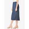 Jessica London Women's Plus Size Comfort Waist Stretch Denim Midi Skirt - 4 of 4