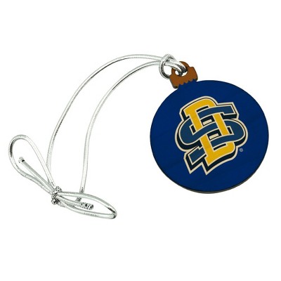 South Dakota State University Logo Mini Small Tiny Wood Christmas Tree Holiday Ornament