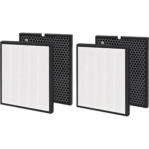 Nispira HEPA Air Filter Plus Carbon Pre Filter Replacement Compatible with Levoit Air Purifier LV-PUR131, 2 Sets - 1 of 4