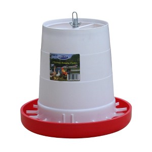 FARM-TUFF Durable Outdoor Hanging Plastic Automatic Poultry Feeder with Customizable Flow Rates for Chickens - 1 of 1