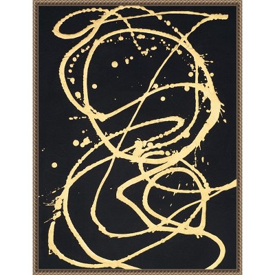 Amanti Art Gold Combo VI by Renee W. Stramel Canvas Wall Art Print Framed 23 x 30-in.