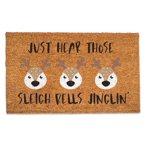 Creative Products Sleigh Bells Jinglin 30 x 18 Door Mat - image 1 of 1