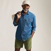 Lands' End Men's Long Sleeve Indigo Work Shirt - 4 of 4
