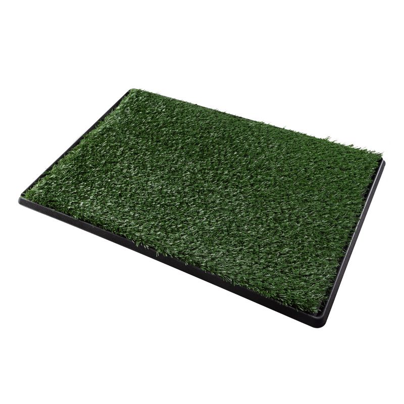Artificial Grass Puppy Pee Pad for Dogs and Small Pets - 20x30 Reusable 4-Layer Training Potty Pad with Tray - Dog Housebreaking Supplies by PETMAKER, 1 of 8