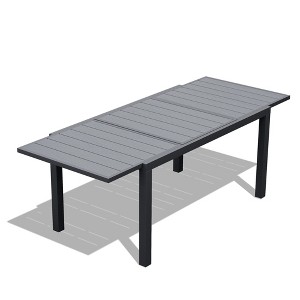 Hyleory Expandable Outdoor Dining Table – Durable HDPE Weather-Resistant Patio Table - 1 of 4