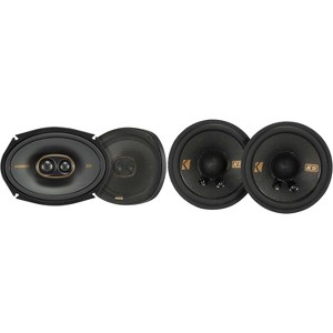Kicker 51KSC69304 KS-Series 6x9" 3-way Speakers with 1" and .75" tweeters w/ 51KSC2704 KS-Series 2.75" Bundle - 1 of 4