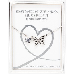 Pavilion Gift Company - Heaven - 16"-18"  Butterfly Memorial  Necklace - Necklaces - 1 of 4