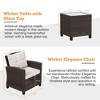 Celebalcony 2 - Person Outdoor Rattan Patio Set with Cushions - 3 of 4