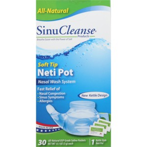 SinuCleanse All-Natural Soft Tip Neti Pot Nasal Wash System 1 ea Box - 1 of 4