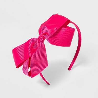 pink headband bow