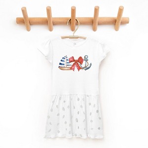 The Juniper Shop Coquette Ship Anchor Toddler Graphic Dress - 1 of 3