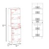 LunaLulinlk Freestanding Kitchen Food Storage Cabinet - 3 of 4